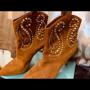 Michael Kors boots with gold studs